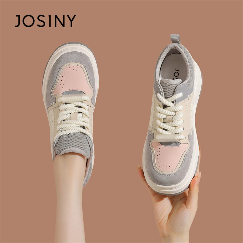 卓诗尼德训鞋女款春季2025新款透气百搭薄款运动休闲板鞋小白鞋子