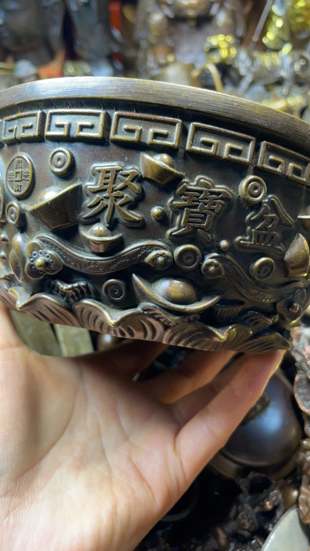 闪购链接，诚信经营立体高浮雕聚宝盆