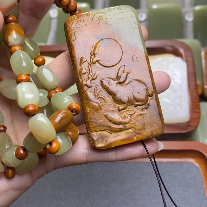 俏色巧雕兔生肖47