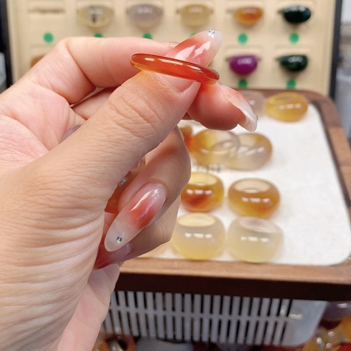 未镶嵌戒指玛瑙/玉髓@*爷