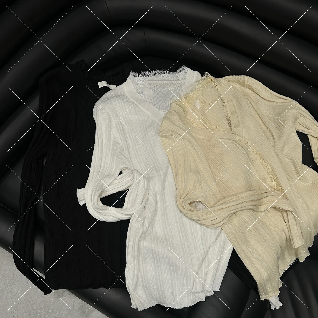 【格子家】法式修身显瘦春装单排扣小香风V领开衫A772