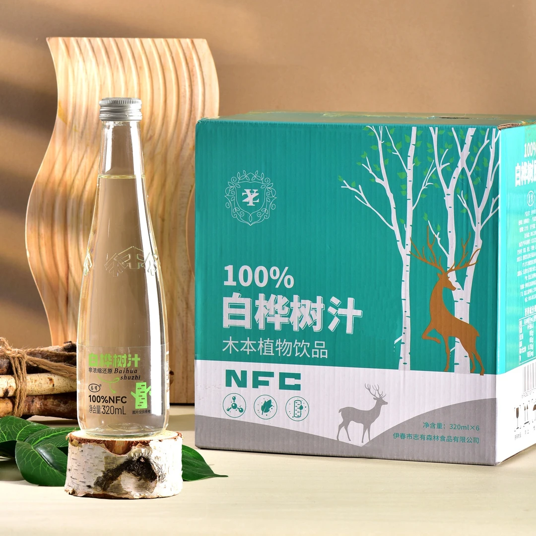 志有 白桦树汁320ml*6瓶/箱拍一发二箱 zht