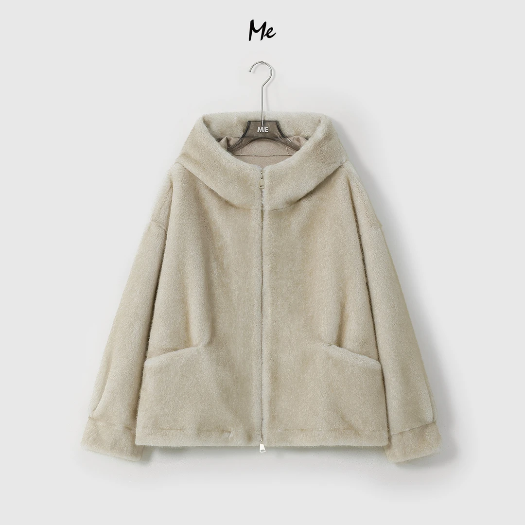 ME【迈阿密】绒感短毛直立毛针御寒保暖时尚百搭毛毛外套MESA5831