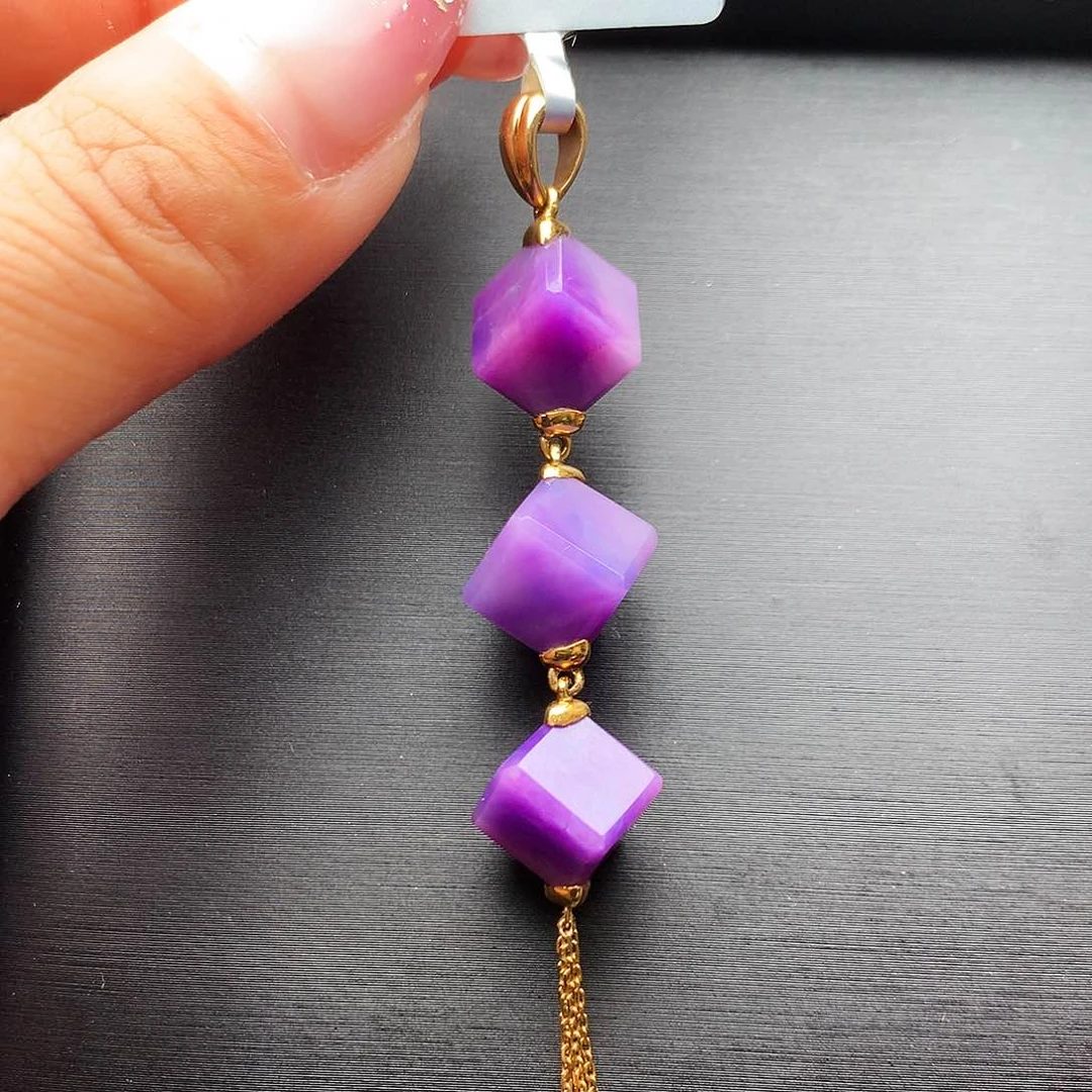 苏纪石（舒俱来）18K金镶嵌吊坠