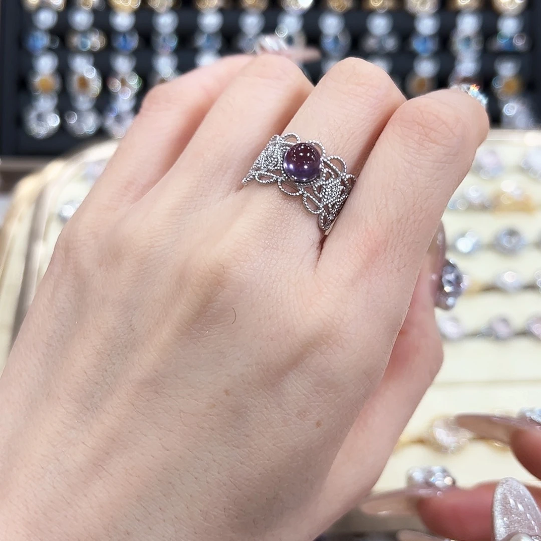 水晶金色拖不保色介意慎拍银托不掉色银S925镶嵌如**愿