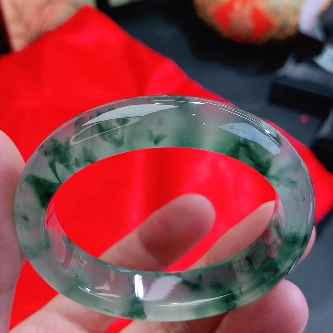 關***翡翠未镶嵌手镯圈口51