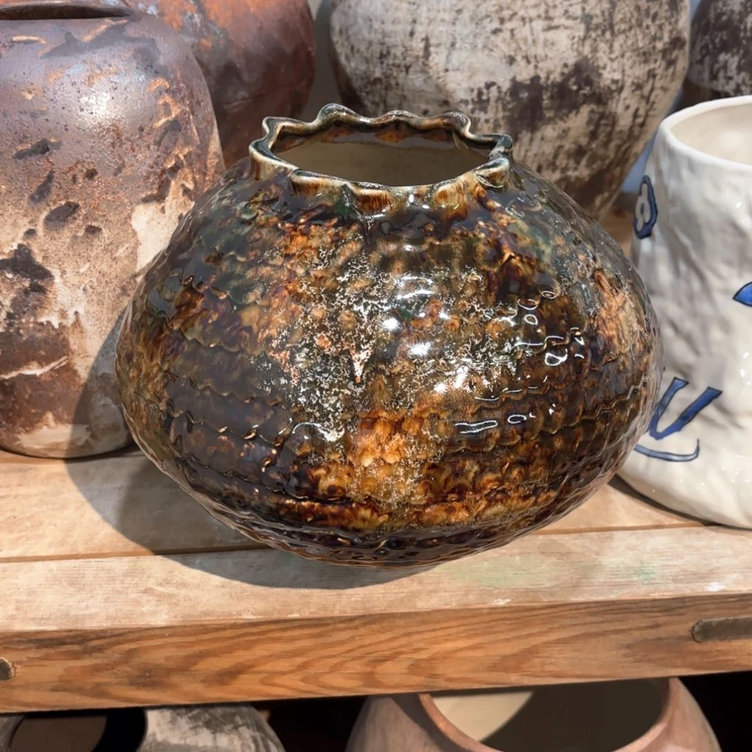 瓶咸***子陶瓷瓶口径高度左右