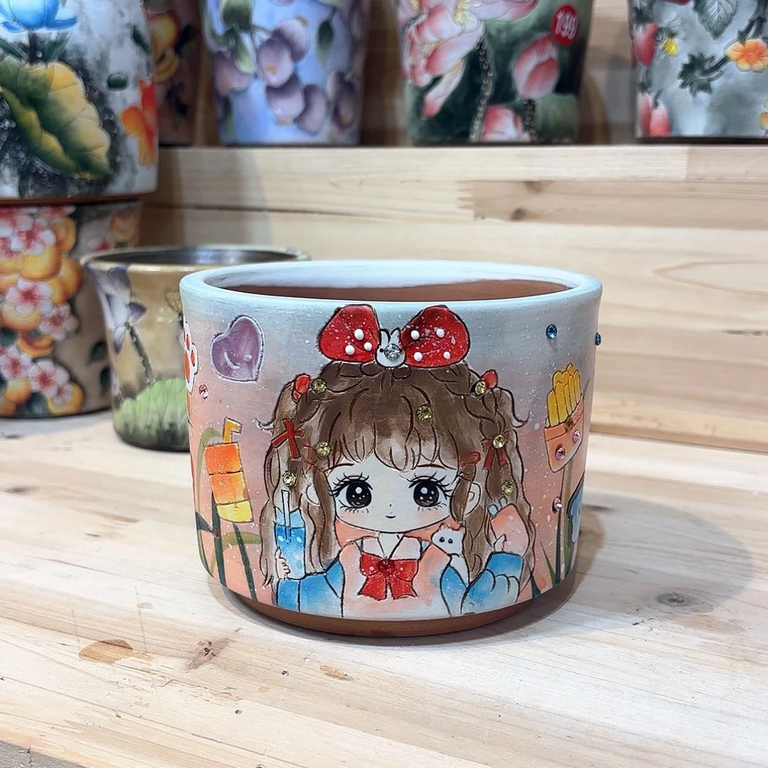 紫砂花盆手工花盆默认微瑕12/10