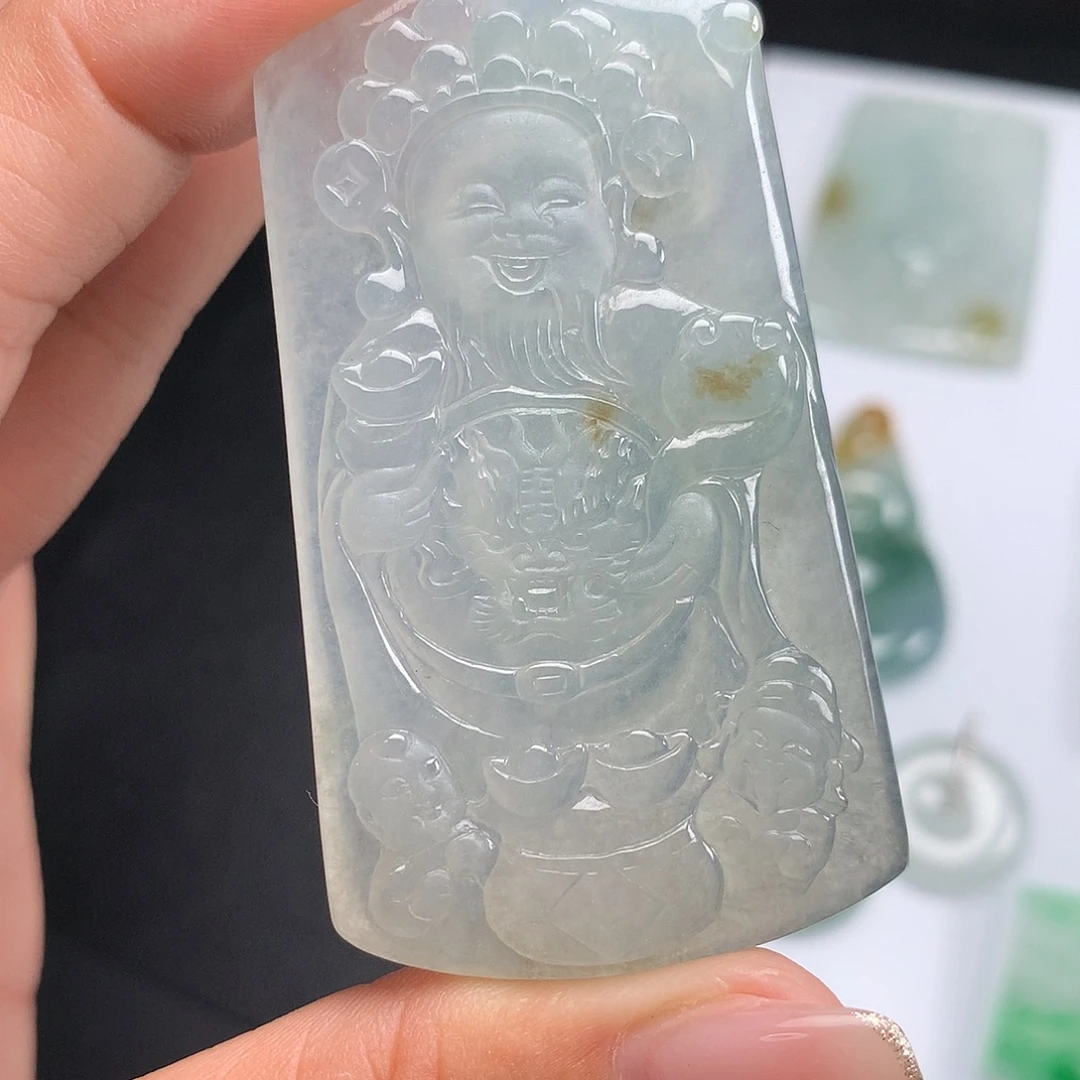 颈饰未镶嵌翡翠财神