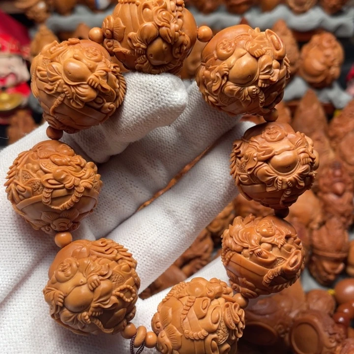 【闪购商品】橄榄核手串/手链聚宝童子弥勒