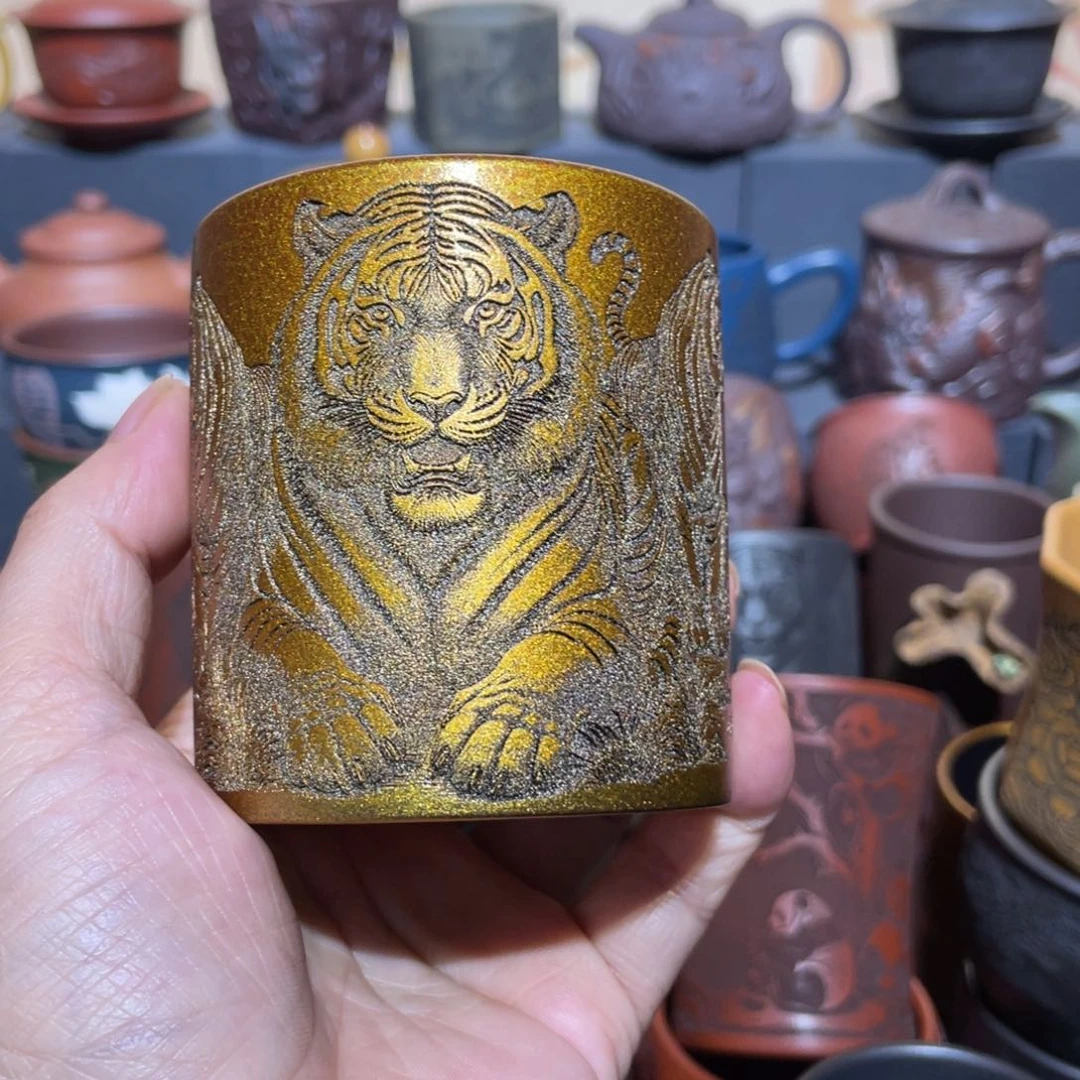 原矿紫砂手工主人杯