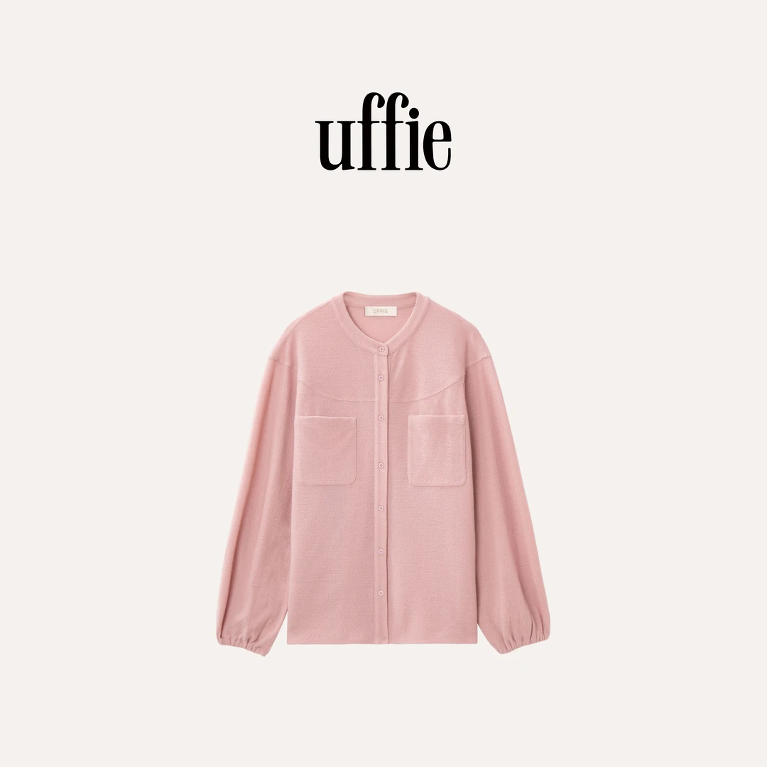 UFFIE于绘 肌理羊毛廓形衬衫
