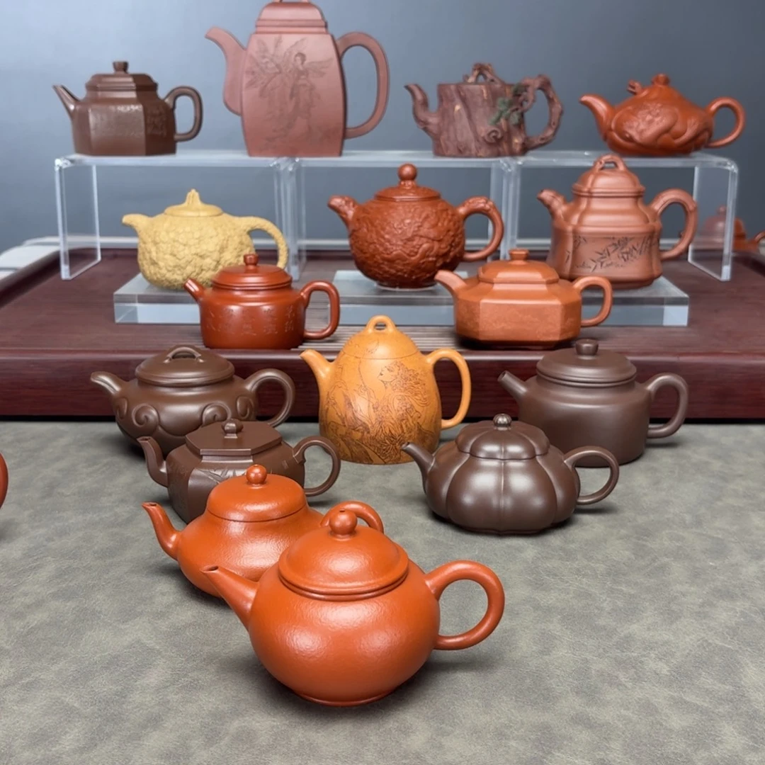石***壶紫砂茶壶水平150CC朱泥