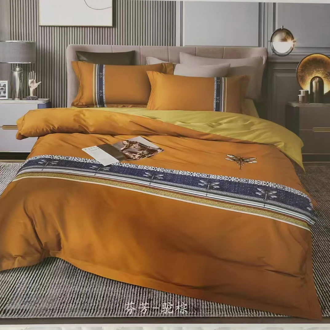 （包装坏了）丽枫长绒棉四件套标准200*230微瑕～L2062