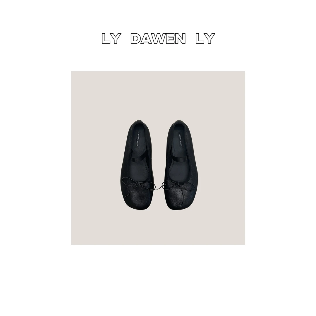 DAWEN  | 复古超软舒适蝴蝶结玛丽珍小皮鞋 X170#