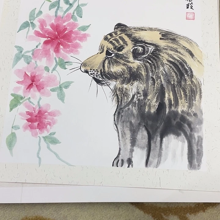 国画38-38卡纸作品艺