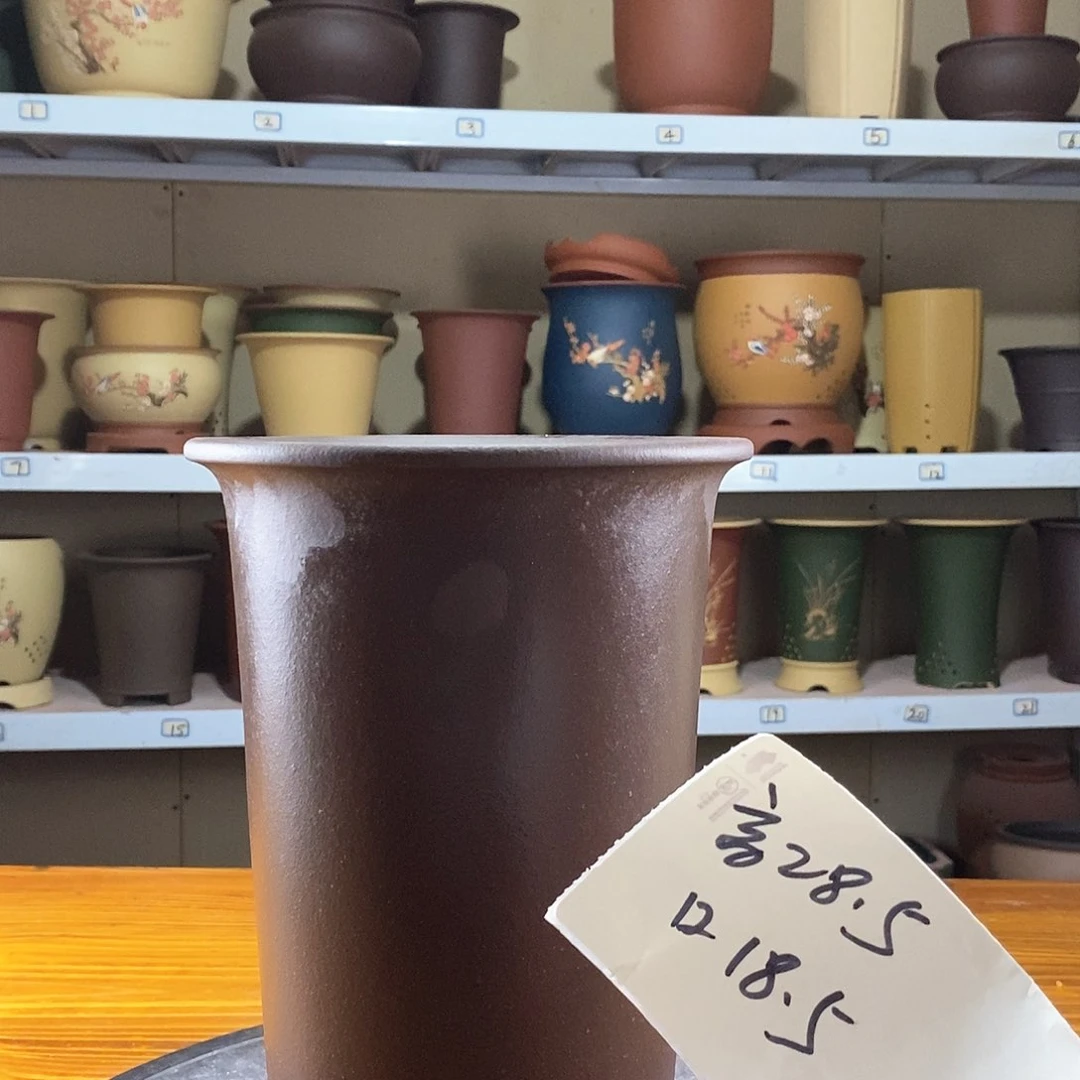 紫砂花盆紫砂兰花盆86