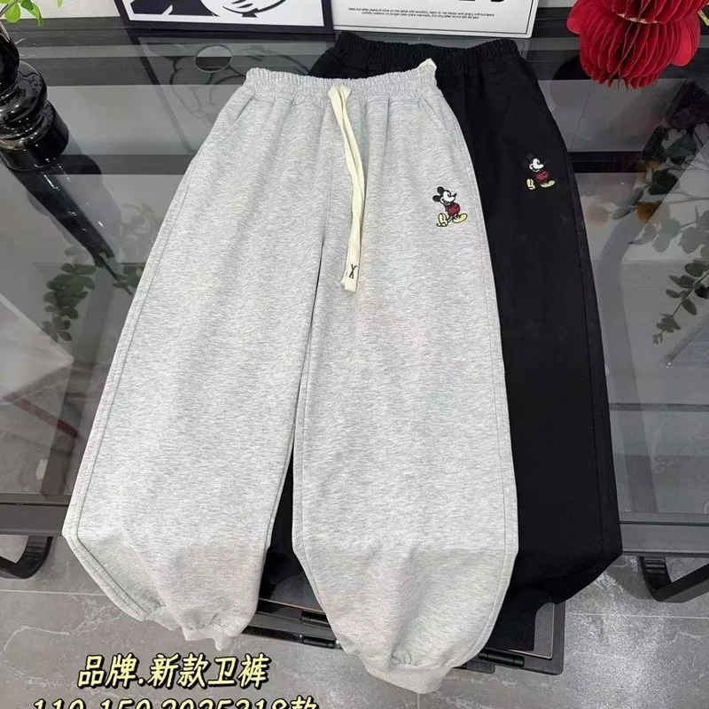 0210TM小米奇刺绣纯色卫裤2025318