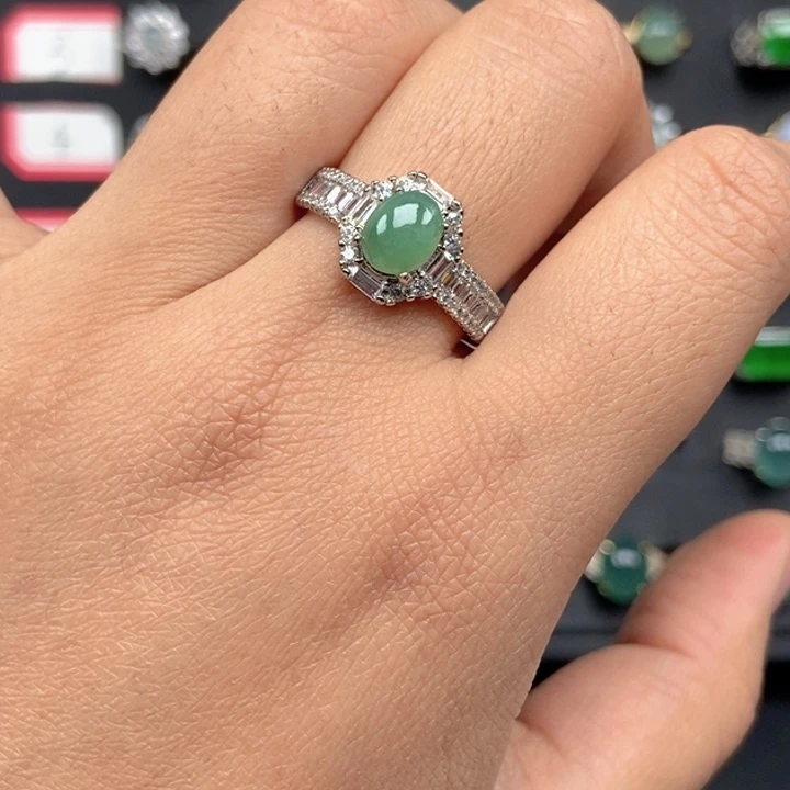 翡翠未镶嵌戒指戒指