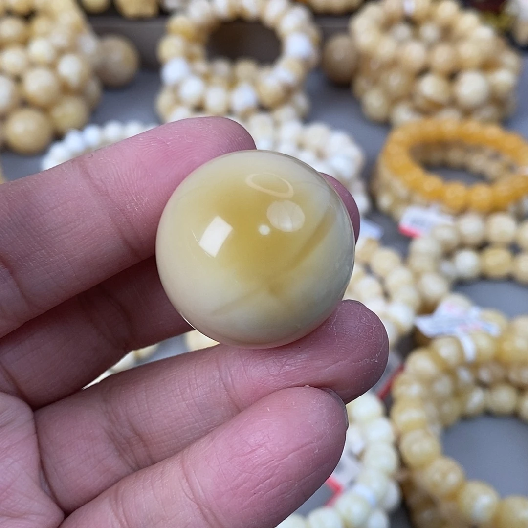 蜜蜡未镶嵌珠宝奇石15g 29.8mm