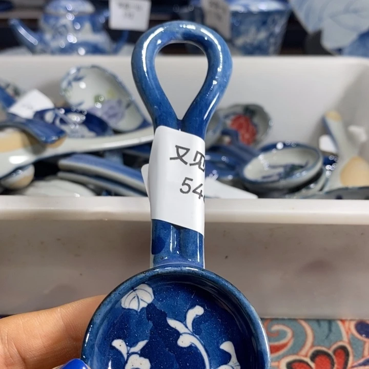 景德镇手绘牡丹勺子