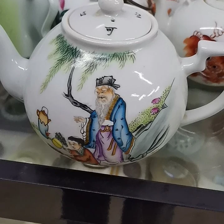 壶太**云侧把壶一只手工手工手绘