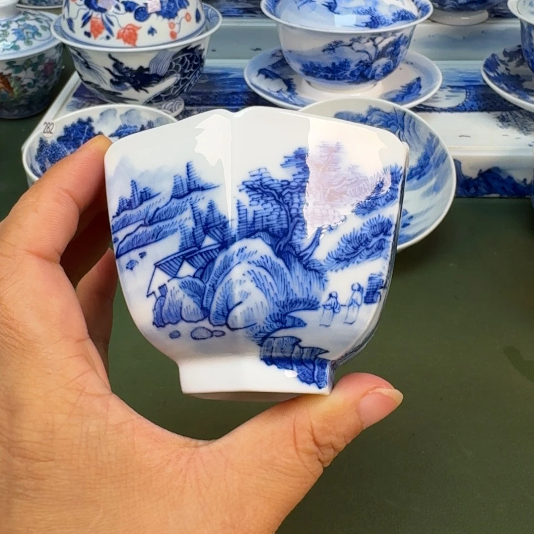 景德镇纯手绘茶具圆圆260