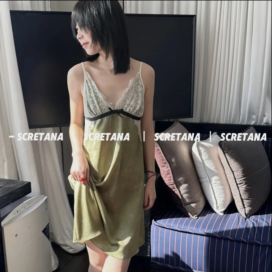 安娜的秘密 晚洲家居吊带裙