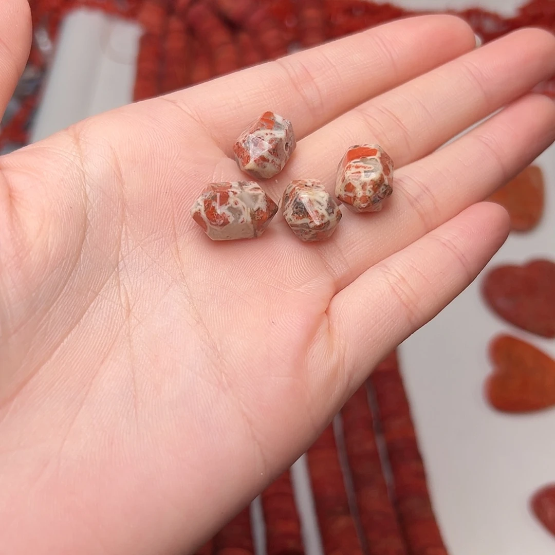 玛瑙/玉髓合金珠宝半成品G164。天然玛瑙双尖一个