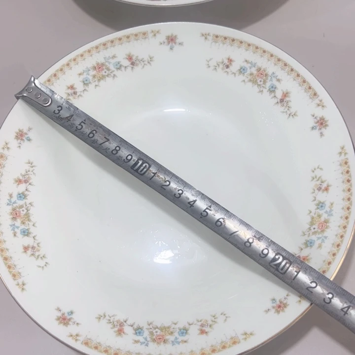 瓷片陶瓷制品春雷盘子高4，两个