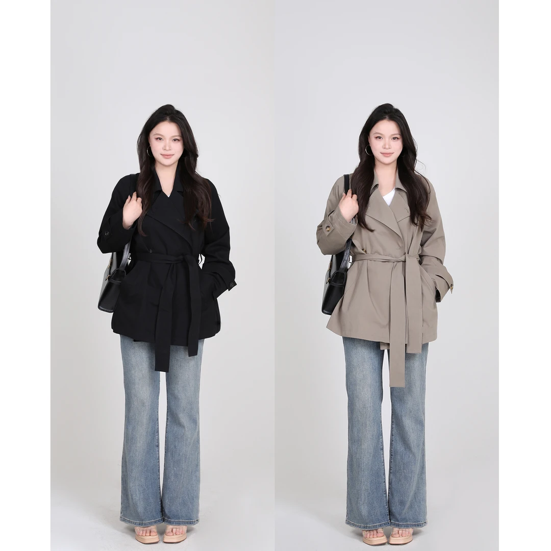 一口苏达西雅图 2025春天新款百搭舒适显瘦遮肉显瘦外搭早春外套