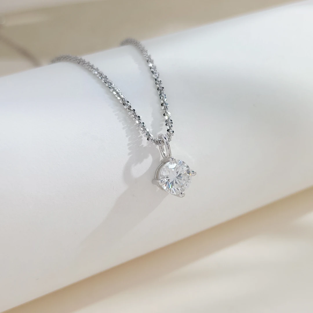 坠链均925银莫桑石 WXYD-004363【白调幻想】项链轻奢欧美时尚欧美