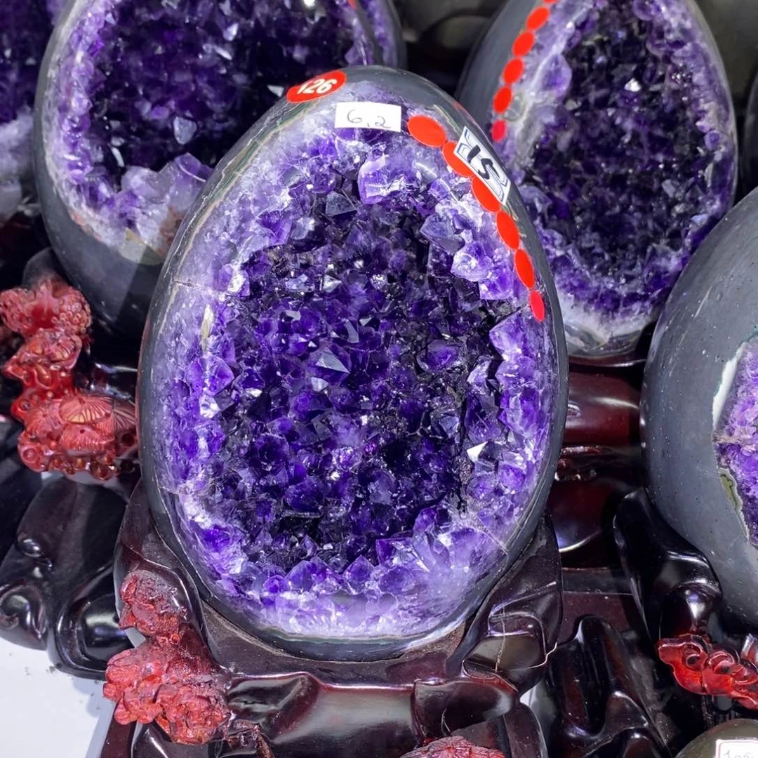 恐龙蛋未镶嵌紫晶小潘