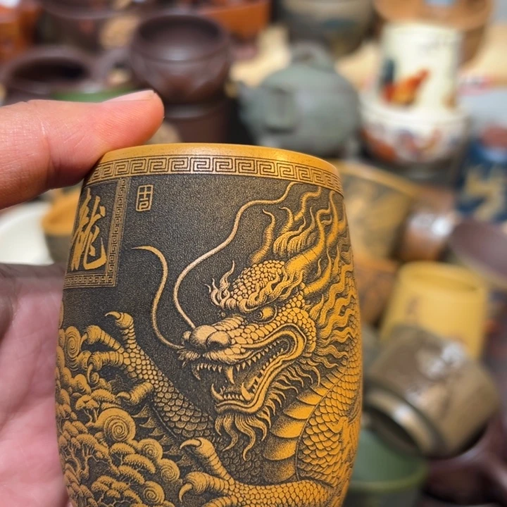 茶杯紫砂宜兴紫砂主人杯