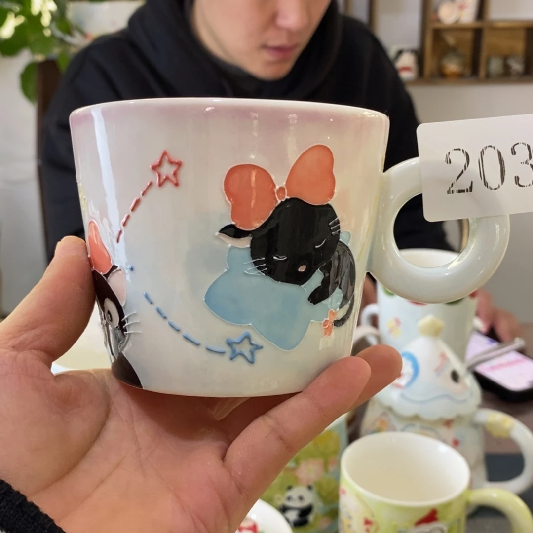 瓷片景德镇釉下彩手绘