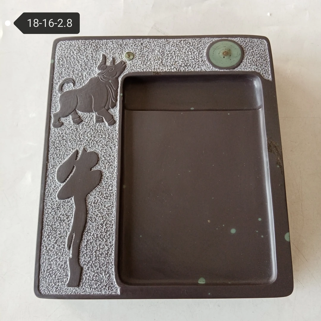 苴却砚精品砚台手工雕刻天然石眼，值得拥有。