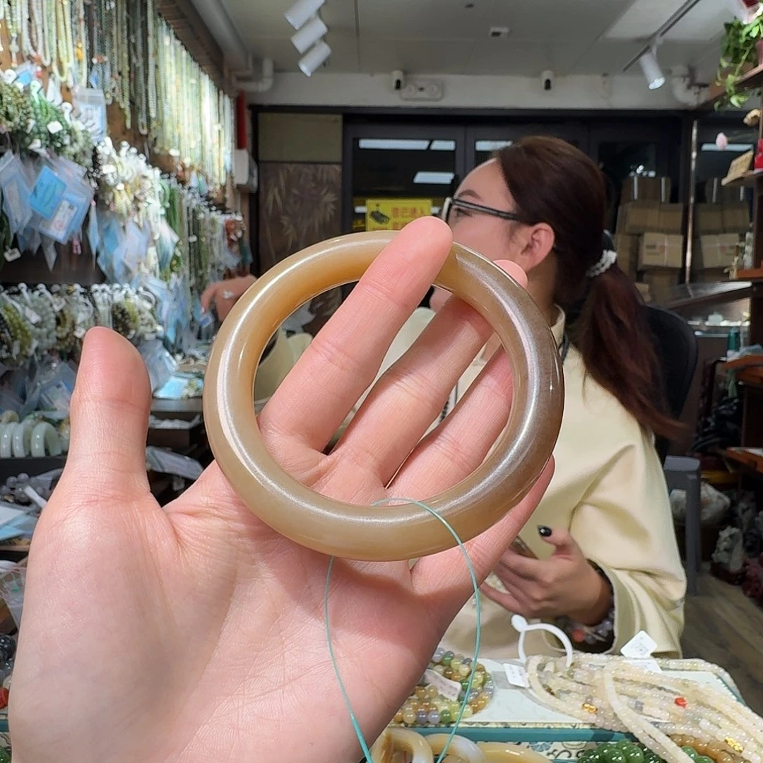 和田玉未镶嵌手链60