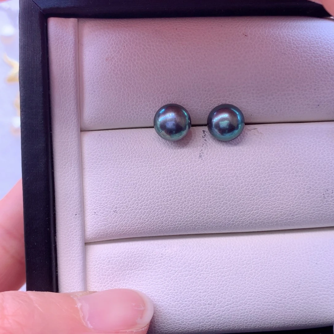 淡水珍珠耳饰合金
