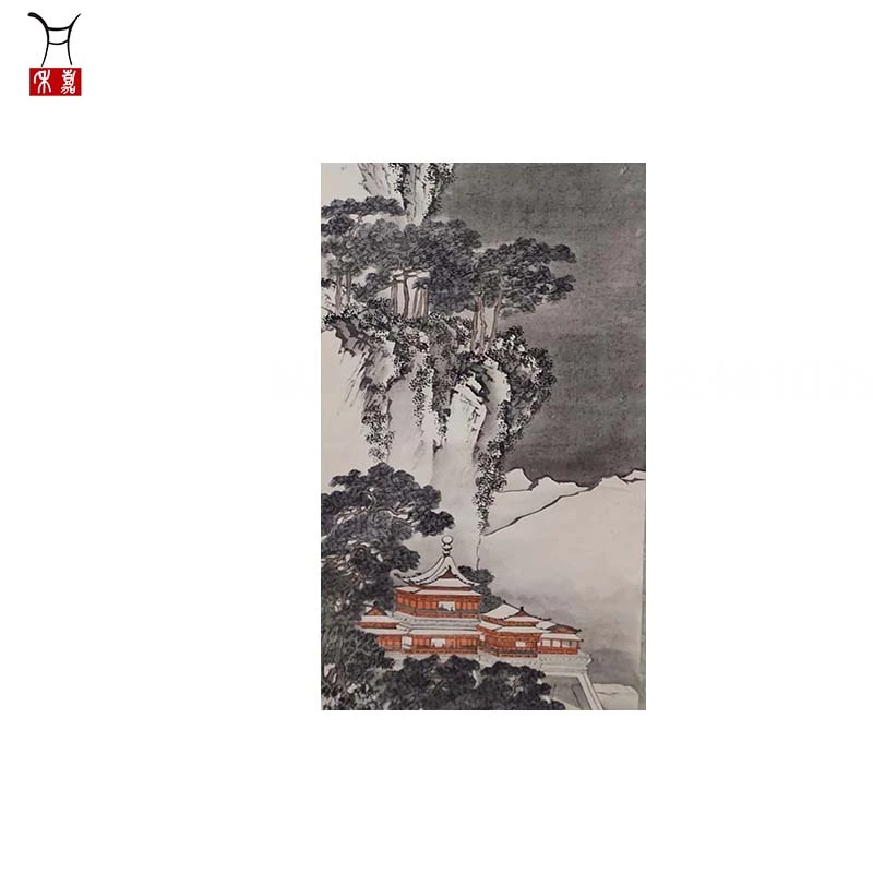 M1068山水立轴102x33/3平尺