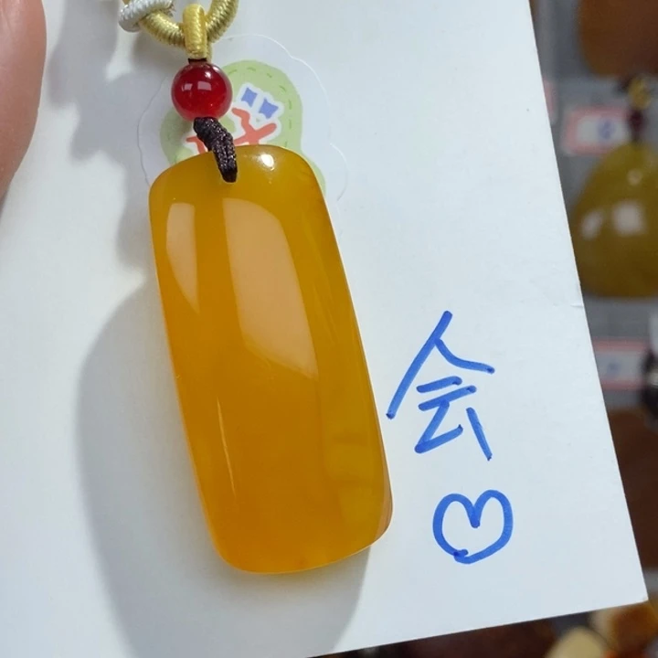 定制琥珀未镶嵌琥珀蜜蜡吊坠