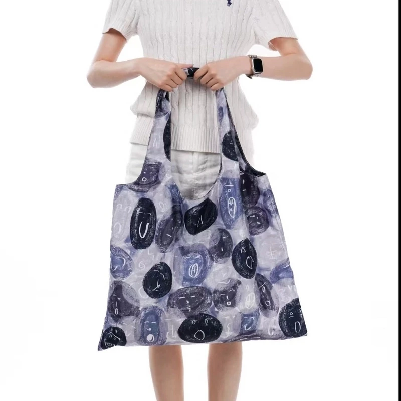 无则艺【妈咪包】灰色开心新款大容量布单肩手提包旅行妈咪包