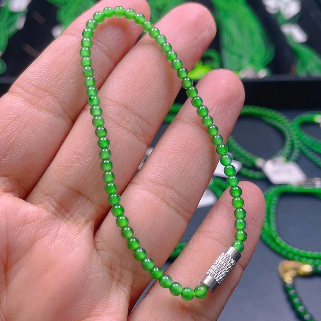 翡翠未镶嵌颈饰天然A货翡翠