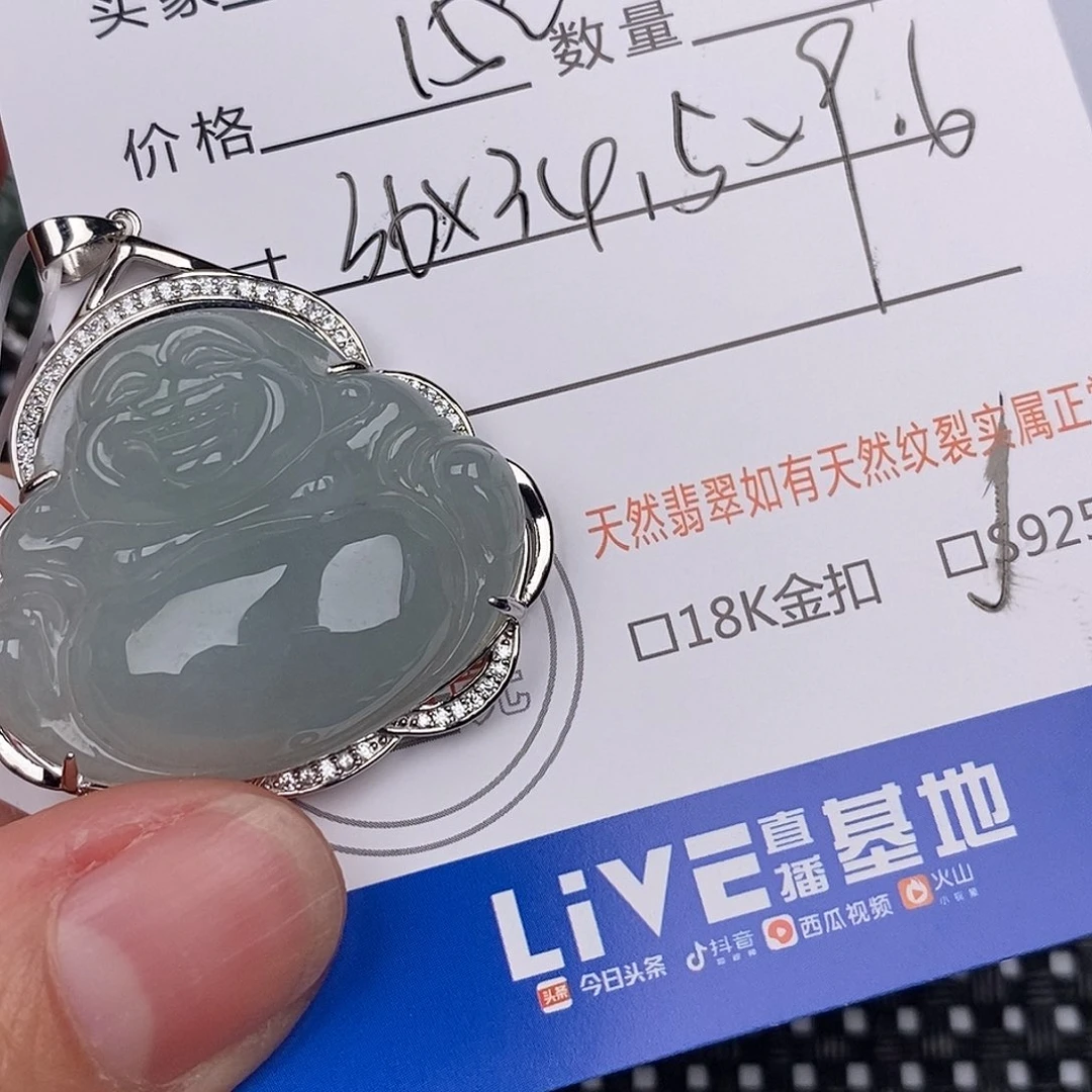 翡翠银S925镶嵌颈饰