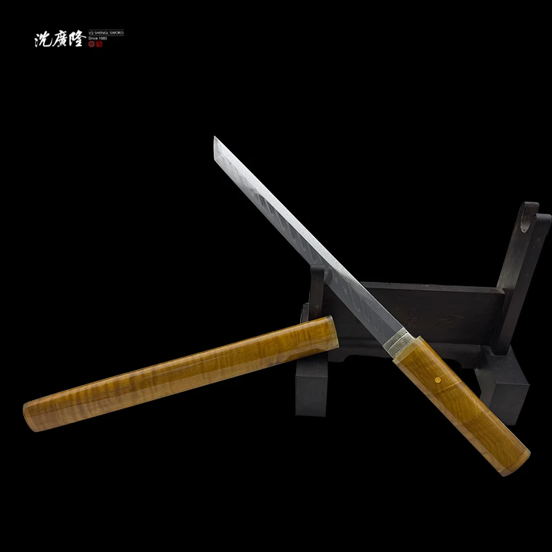 龙泉沈广隆-凌云刀2.0 逆丁烧自炼钢 金丝楠 宝剑 未开刃