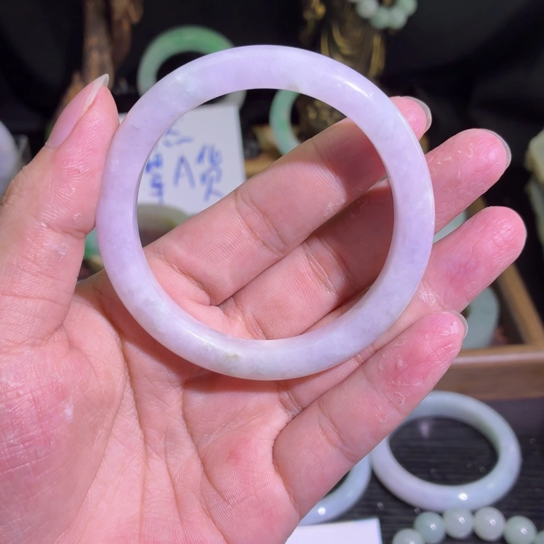 定制翡翠未镶嵌翡翠A货毛胚手镯定制