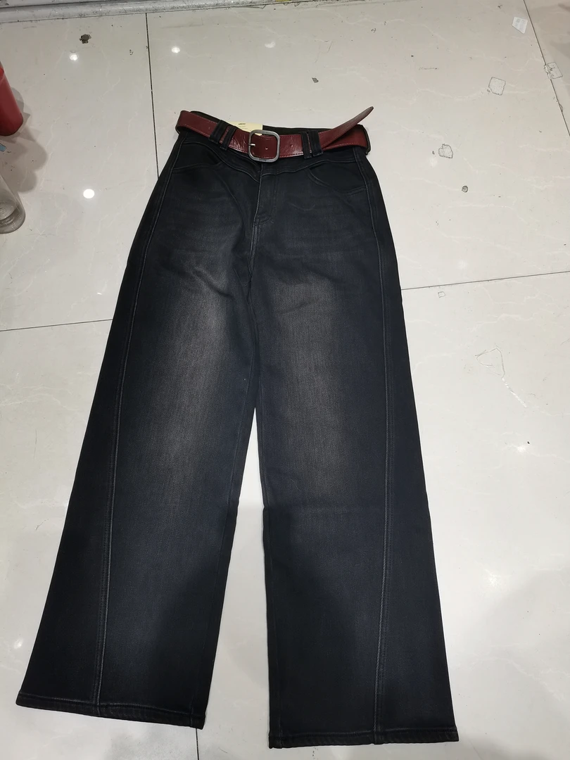 冬季植绒直筒裤6113