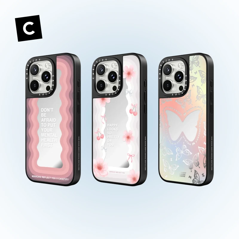 【叶大大】CASETiFY 镜面标语系列  iPhone16/15手机壳