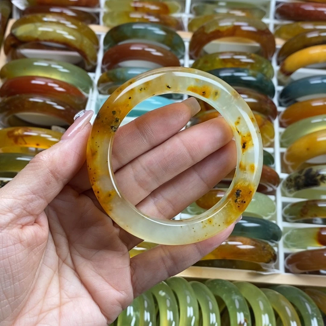 未镶嵌蛇纹石玉手镯56