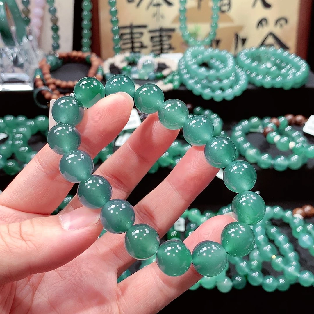 喜***乐翡翠未镶嵌手链卡13