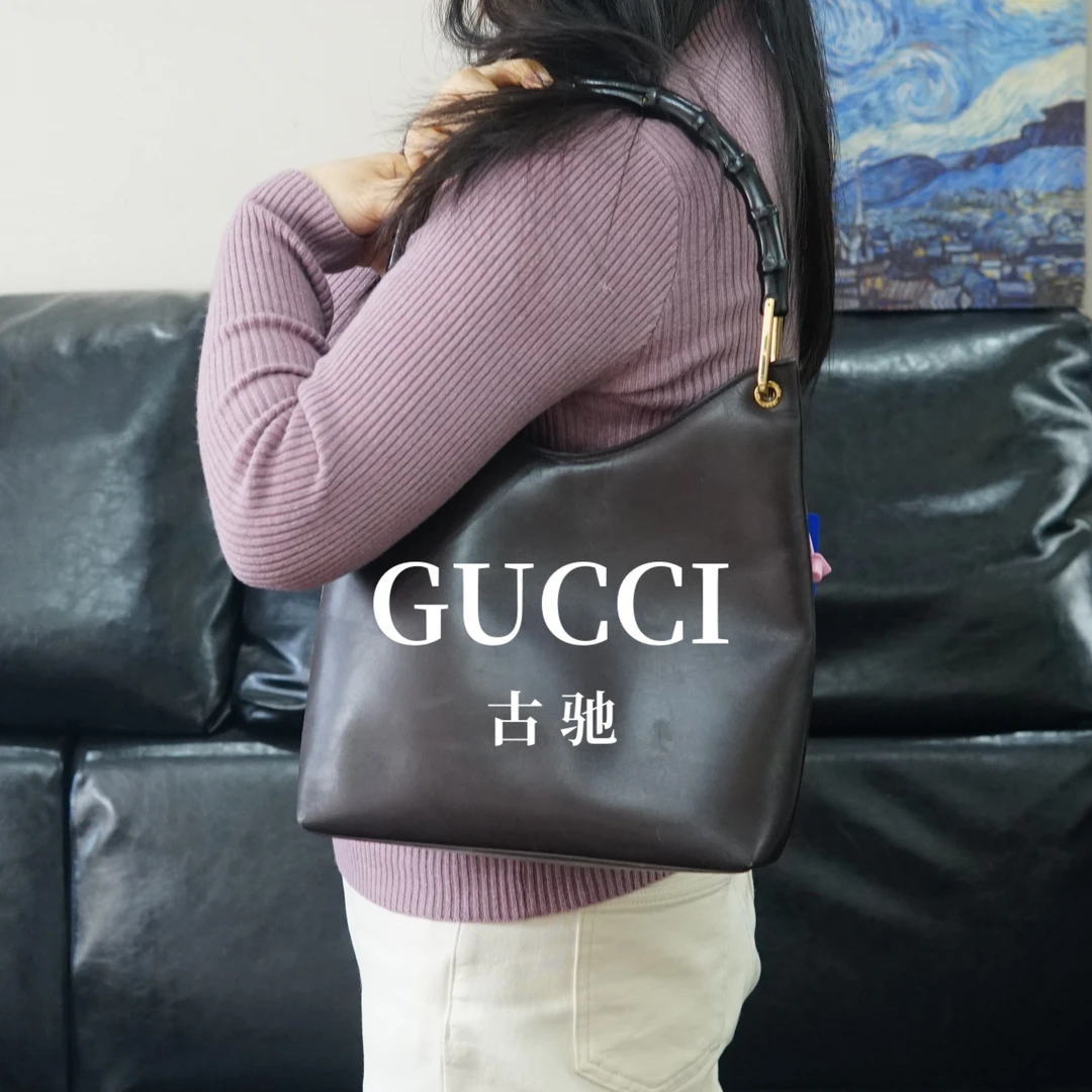 95新 GUCCI/古驰 竹节单肩包/FYJJ10722341/2341